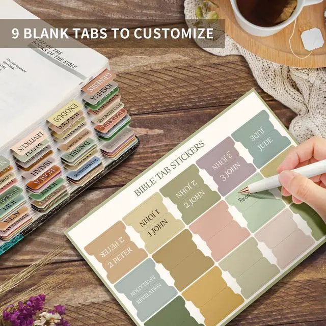 Alt view image 6 of 7 - Bible Tabs, 75 Large Print Index Tabs for Women & Men