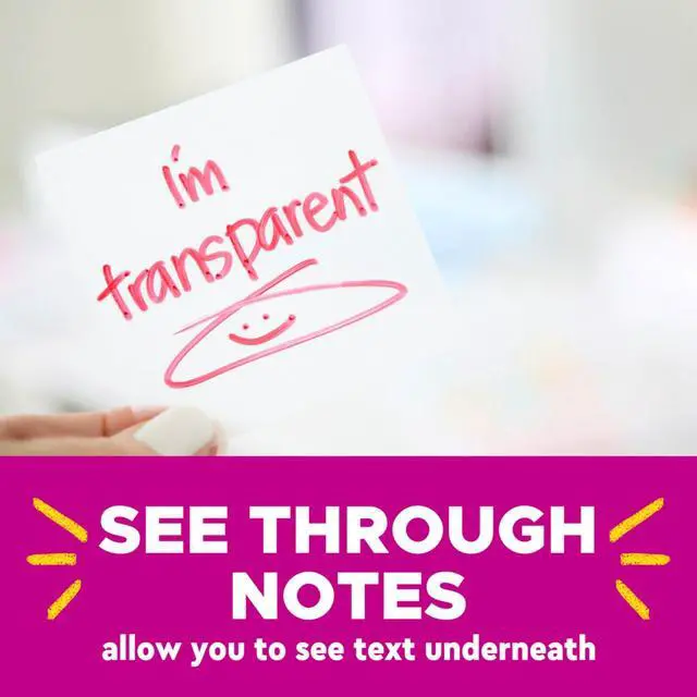 Alt view image 5 of 7 - Transparent Notes, 2.8 x 2.8 in, Clear, 12 Pads
