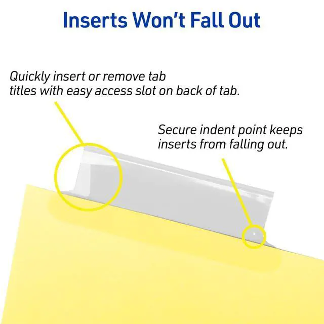 Alt view image 3 of 7 - Insertable Dividers for 3 Ring Binder, 5-Tab Set, Clear Big Tabs, Buff Paper with Gold-Reinforced, 1 Set, Great for Organizing Projects, Reports, Finances, and More (11110)
