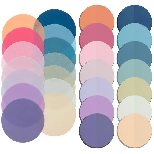 Alt view image 7 of 7 - Round Transparent Sticky Notes, 1.1 Diameter, 14 Pads, 560 Sheets