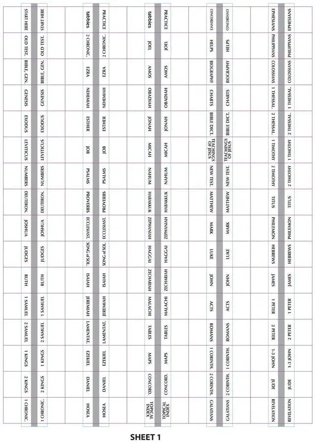 Alt view image 6 of 7 - Mini Silver-Edged Bible Tabs, Old & New Testament, 80 Self-Adhesive Mini Index Tabs, Easy-to-Read Book Labels for Compact Study Bibles, Women & Men, 64 Books & 16 References, Positioning Guide
