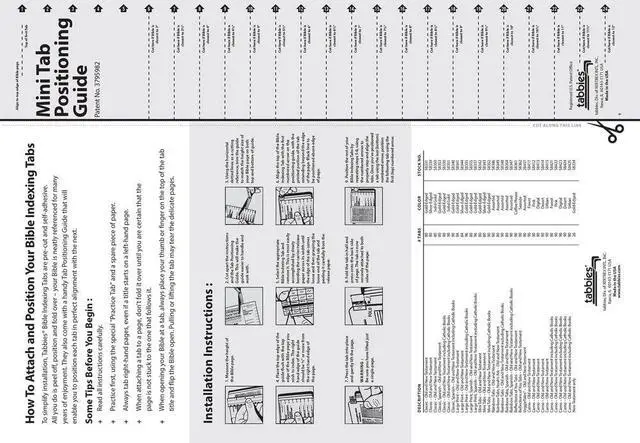 Alt view image 7 of 7 - Mini Silver-Edged Bible Tabs, Old & New Testament, 80 Self-Adhesive Mini Index Tabs, Easy-to-Read Book Labels for Compact Study Bibles, Women & Men, 64 Books & 16 References, Positioning Guide