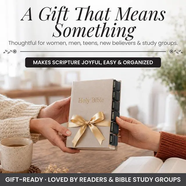 Alt view image 6 of 7 - Christian Bible Tabs for Women, Men, and Kids - Black Version