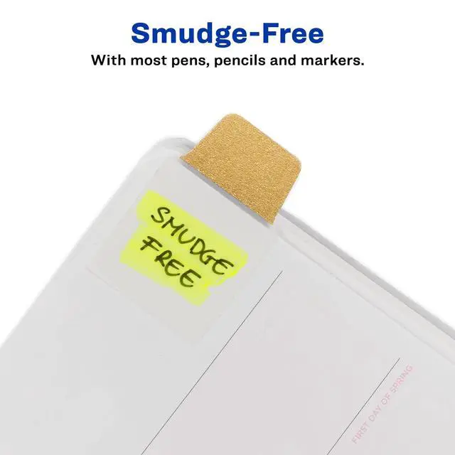 Alt view image 4 of 7 - Mini Ultra Tabs, 1" x 1.5", 2-Side Writable, Assorted Metallic Colors, 40 Repositionable Tabs