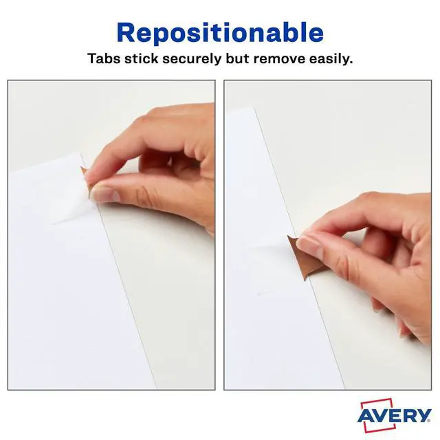 Alt view image 3 of 7 - Mini Ultra Tabs, 1" x 1.5", 2-Side Writable, Assorted Metallic Colors, 40 Repositionable Tabs
