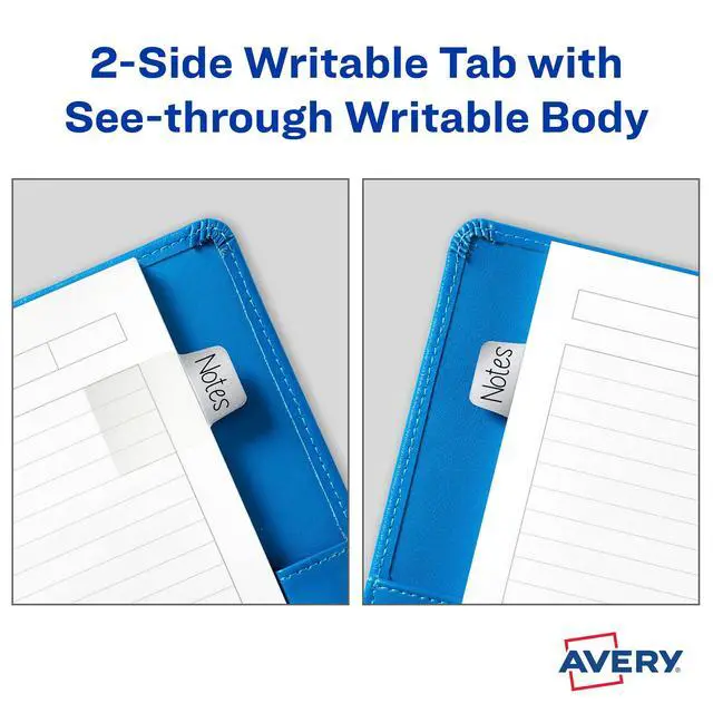 Alt view image 5 of 7 - Mini Ultra Tabs, 1" x 1.5", 2-Side Writable, Assorted Metallic Colors, 40 Repositionable Tabs
