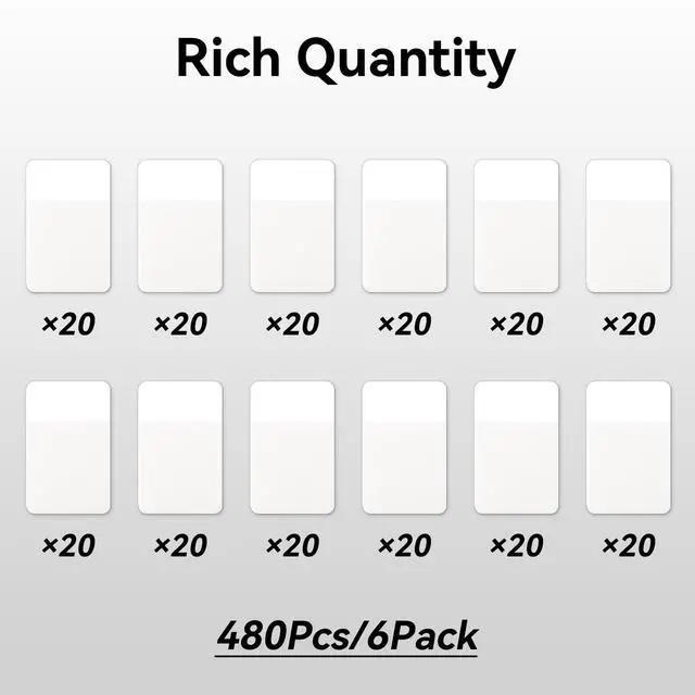 Alt view image 3 of 7 - Sticky Index Tabs, Page Markers Writable File Tabs Flags for Notebooks, Binders, File Folders, Books 1.6 x 1 Inch, White