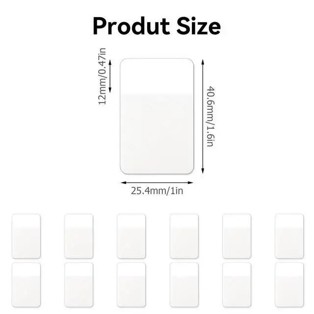 Alt view image 7 of 7 - Sticky Index Tabs, Page Markers Writable File Tabs Flags for Notebooks, Binders, File Folders, Books 1.6 x 1 Inch, White