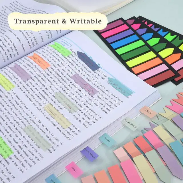 Alt view image 5 of 7 - Transparent Sticky Index Tab for Bible Annotating, Morandi