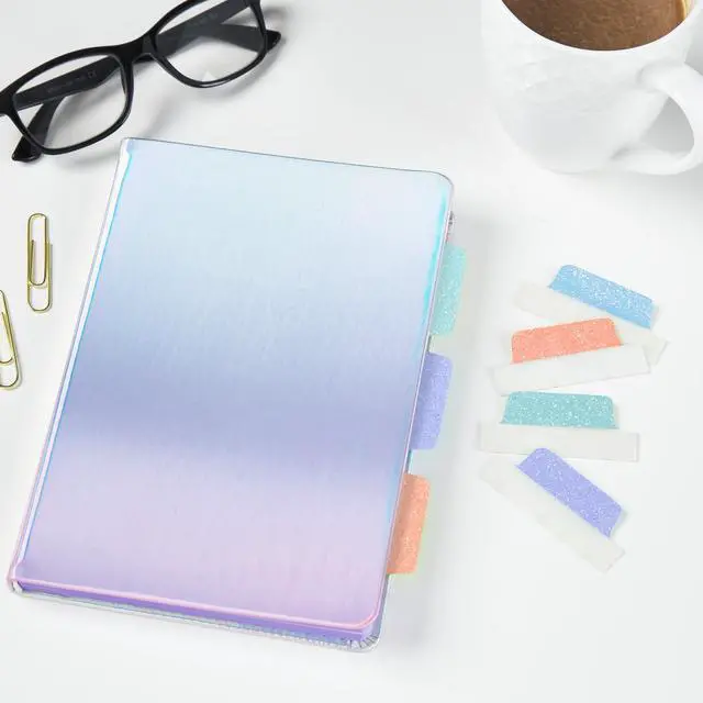 Alt view image 7 of 7 - Margin Ultra Tabs, 2.5" x 1", Pastel Sparkle Shimmer Designs, 16 Repositionable Page Tabs