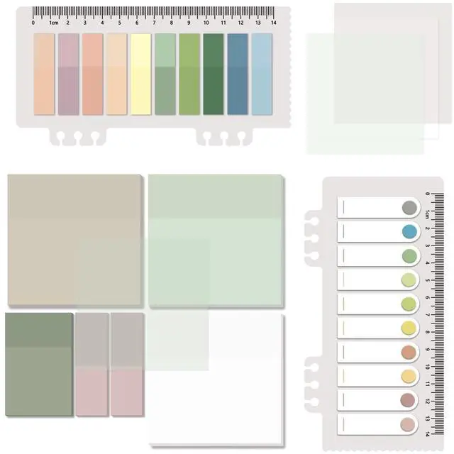 Main image of Sheets Transparent Sticky Notes, Clear Waterproof 3 x 3 inch See Through Memo Pad, Self-Adhesive Translucent Writable Index Tabs for Annotating Books, Office & School Study Supplies
