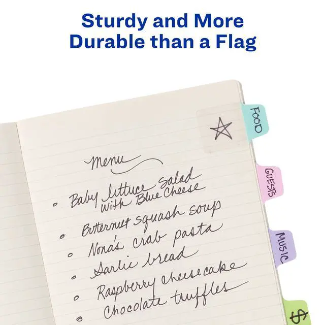 Alt view image 2 of 7 - Mini Ultra Tabs, 1" x 1.5", 2-Side Writable, Assorted Pastel Colors, 40 Repositionable Tabs (74761)