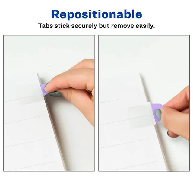 Alt view image 3 of 7 - Mini Ultra Tabs, 1" x 1.5", 2-Side Writable, Assorted Pastel Colors, 40 Repositionable Tabs (74761)
