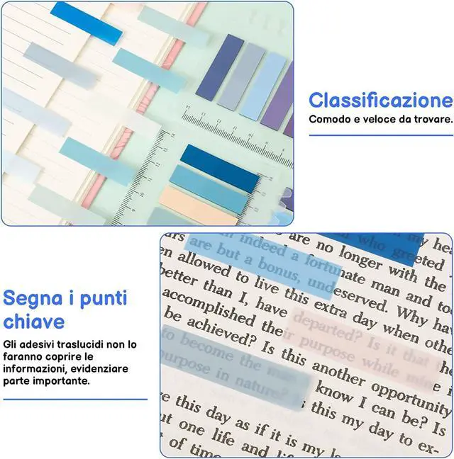 Alt view image 2 of 7 - Piece Sticky Tabs Book Tabs - 30 Colors Writable Morandi Sticky Tabs, Repositionable Color Page Markers - Transparent Sticky Note Tabs, Post Stick It Tabs, School Supplies, Index Tabs