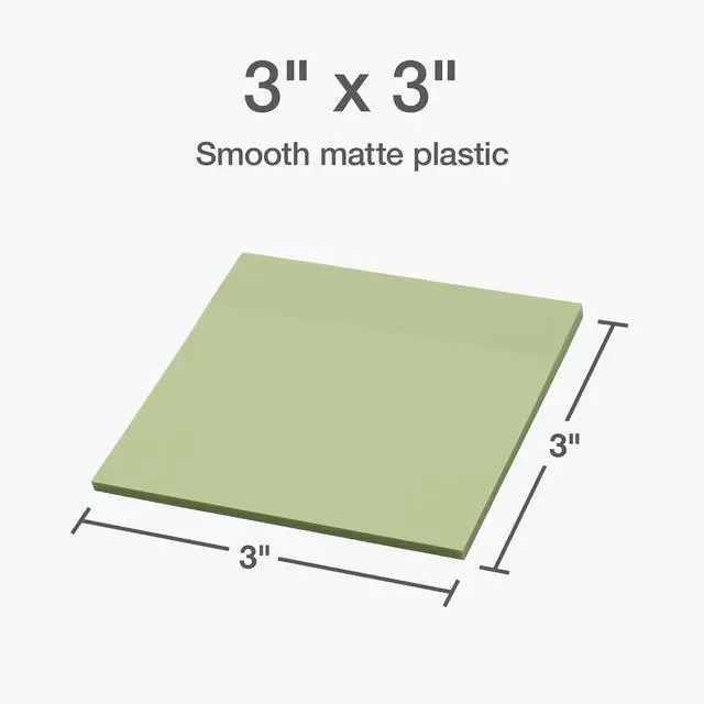 Alt view image 3 of 7 - Translucent Sticky Notes, Transparent Self-Stick Notes, 3" x 3", Calming Colors, 8 Pads, 50 Notes Per Pad, 400 Sheets