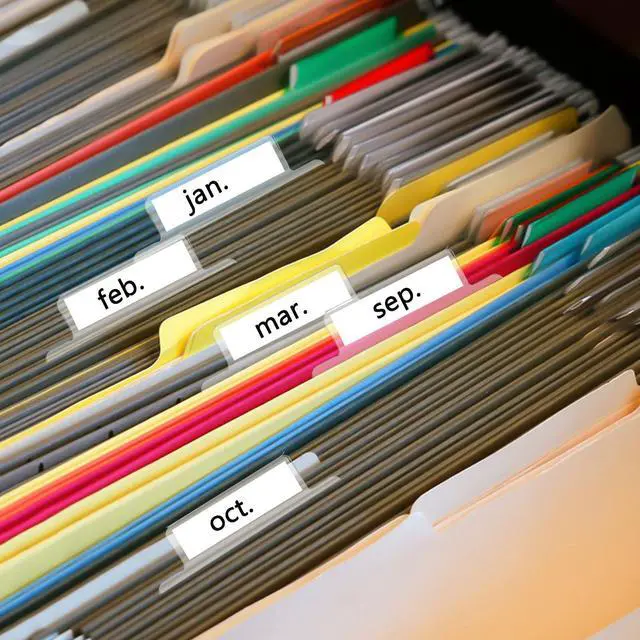 Alt view image 5 of 6 - Inch Insertable Self-Adhesive Tabs with Printable Inserts and File Folder Labels - Clear Planner Tabs for Book Pages