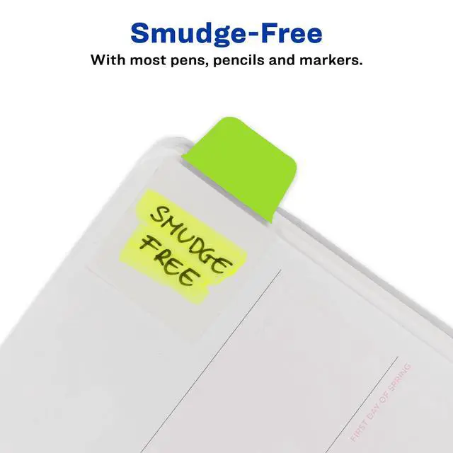 Alt view image 4 of 7 - Mini Ultra Tabs, 1" x 1.5", 2-Side Writable, Assorted Neon Colors, 80 Repositionable Tabs