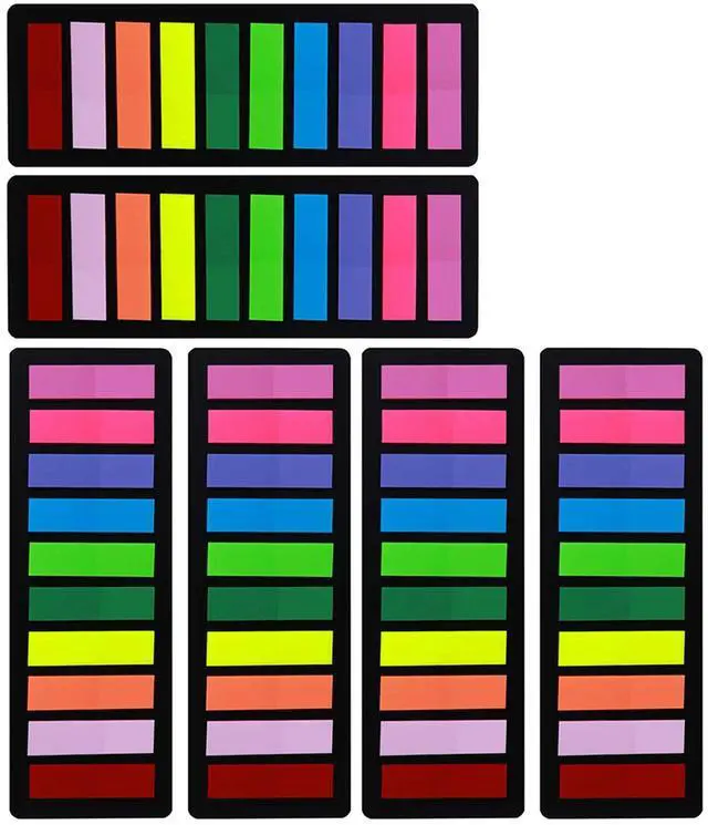 Main image of Page Markers Sticky Index Tabs 1500 Pcs, Arrow Flag Tabs Colored Sticky Notes for Page Marker Bookmarks, 10 Colors, Stick Securely, Remove Cleanly