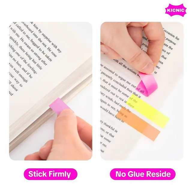 Alt view image 3 of 7 - Page Markers Sticky Index Tabs 1500 Pcs, Arrow Flag Tabs Colored Sticky Notes for Page Marker Bookmarks, 10 Colors, Stick Securely, Remove Cleanly