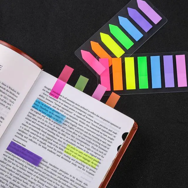 Alt view image 2 of 7 - Sets Neon Page Markers, 560 Pcs Colored Sticky Index Tabs