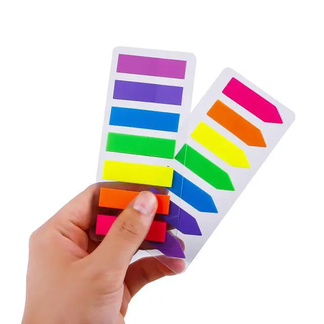 Alt view image 7 of 7 - Sets Neon Page Markers, 560 Pcs Colored Sticky Index Tabs