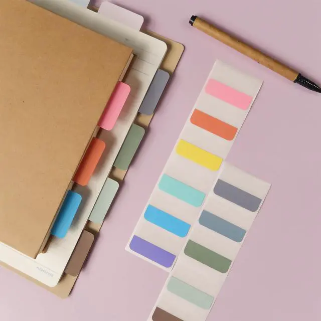Alt view image 7 of 7 - Sticky Index Tabs, Large Book Annotation Tabs - Page Markers Labels for Notebooks, Bible Study, Binder, File Folder, Planner and Journaling Supplies