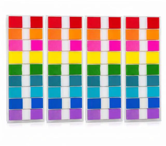 Main image of Transparent Sticky Tabs Writable Book Tabs 720PCS Repositionable PET Clear Page Markers Index Tabs for Notebooks Study Office Use Adults Artists