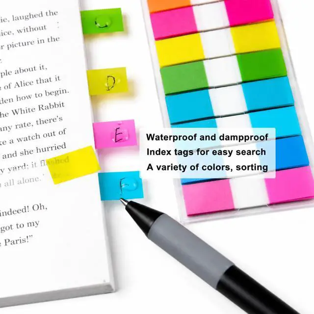 Alt view image 6 of 7 - Transparent Sticky Tabs Writable Book Tabs 720PCS Repositionable PET Clear Page Markers Index Tabs for Notebooks Study Office Use Adults Artists