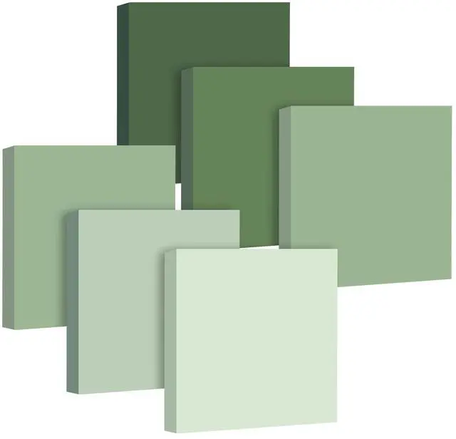 Main image of Sage Green Sticky Notes Back to School Gifts Sage Green Office Supplies 3 x 3 Inches Pastel Self Stick Note Pads for Back to School Office Bible Journaling Planner