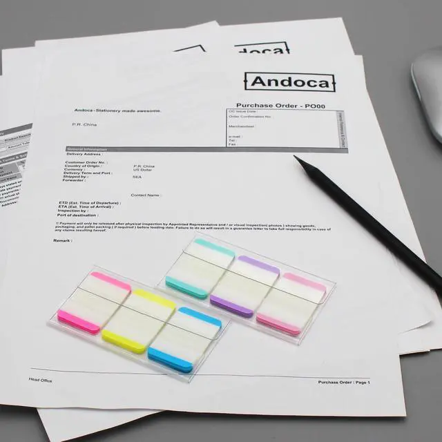 Alt view image 5 of 7 - Extra Thick Tabs Flags Assorted Bright, 1 x 1.5 in Sticky Tabs, Lined, Easy to Post, 4 On-The-Go Dispensers/Pack, 44 Tabs/Color, 264 Pages Total