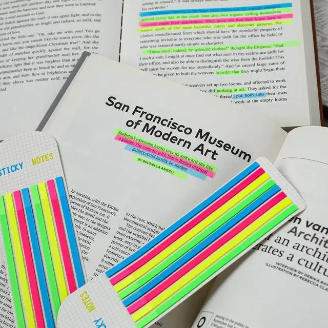 Alt view image 3 of 6 - Highlighter Tape Highlighter Stripe, Long Page Tabs, Transparent Sticky Page Markers Tabs, Colorful Page Markers Sticky, Index Tabs, Book Tabs for Annotating Books, Page Tape for Index Note