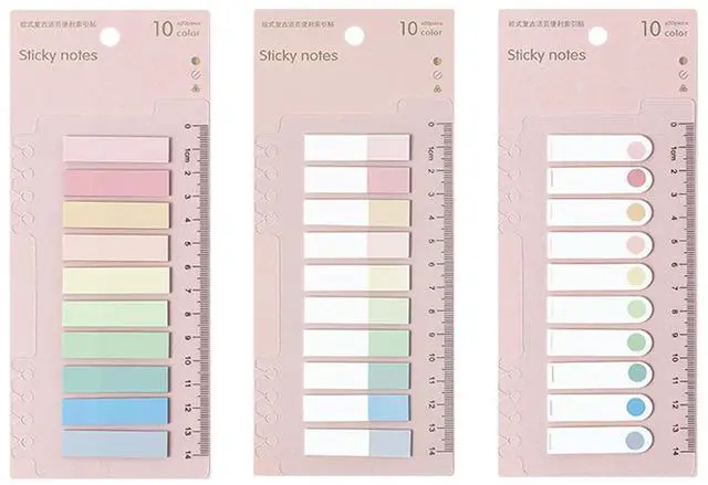 Main image of Morandi Sticky Tabs Book Notes Tabs, Page Markers Tabs Pastel Book Tabs Reading Tabs Annotation Tabs Page Markers Sticky Index Tabs with Ruler Tabs for Annotating Books