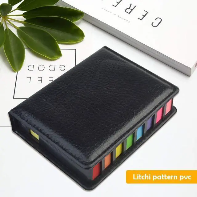 Alt view image 5 of 7 - Page Markers Tabs Page Flags Sticky Index Tabs Arrow Flag Tabs, Fluorescent Color Note Page Markers Labels Sticky Notes Writable File Flags with PU Box, 11 Colors 3 Sizes