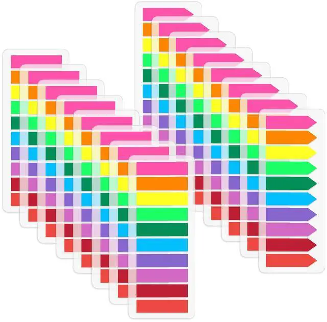 Main image of Page Markers Bright Sticky Index Tabs, Clear Arrow Flags Tab