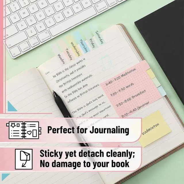 Alt view image 3 of 6 - Sticky Notes with Lines Multi Size Pack Tabs and Small Notes