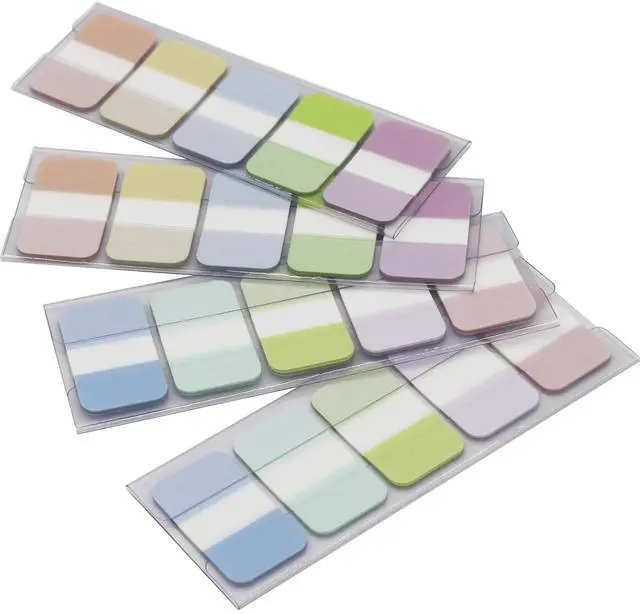 Main image of Tabs Flags Assorted Colors, 0.98 x 1.71 Inch Sticky Tabs, Easy to Post, 4 On-The-Go Dispensers/Pack, 400 Pages Total
