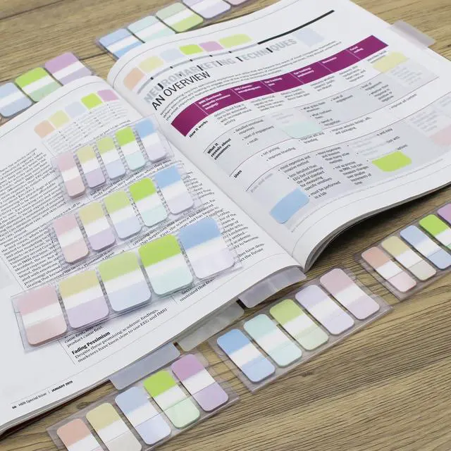 Alt view image 4 of 7 - Tabs Flags Assorted Colors, 0.98 x 1.71 Inch Sticky Tabs, Easy to Post, 4 On-The-Go Dispensers/Pack, 400 Pages Total