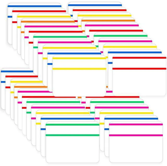 Main image of Inch Sticky Tabs Adhesive Flag Index Writable and Repositionable File Tabs Colored Page Markers Labels for Books and Classify Files Binder File Folders