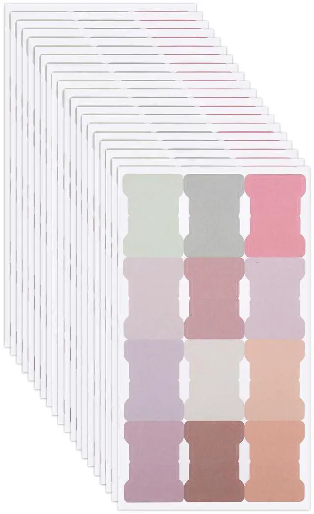 Main image of Sticky Index Tabs, Double Sided Book Page Markers Tabs Blank Monthly Tabs Writable Sticky Notes Flags Self Adhesive Planner Stickers for Labeling