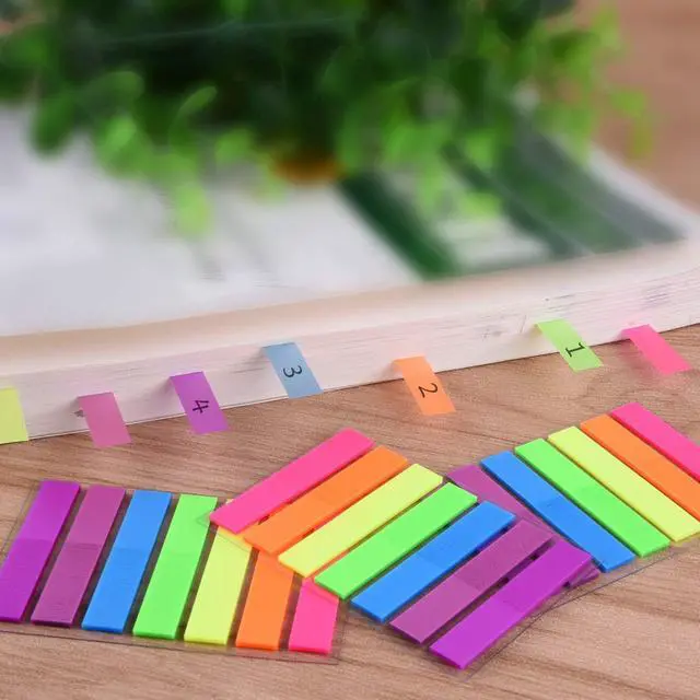 Alt view image 3 of 7 - Pieces Flag Tabs Colored Page Markers Sticky Index Tabs Page Flags, 30 Sets 7 Colors