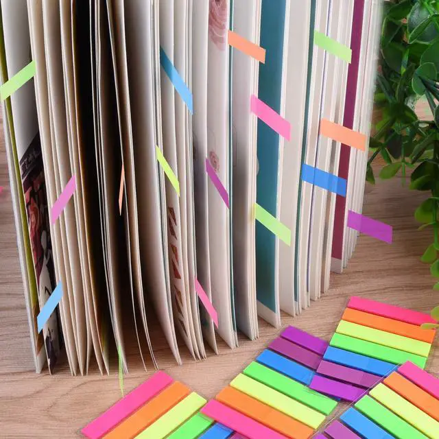 Alt view image 6 of 7 - Pieces Flag Tabs Colored Page Markers Sticky Index Tabs Page Flags, 30 Sets 7 Colors
