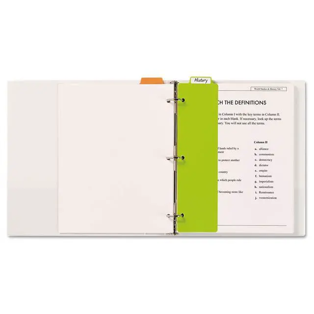 Alt view image 4 of 7 - 8.5x2.4 inch Binder Bookmark Snap in Bookmark Binder Dividers Page Dividers