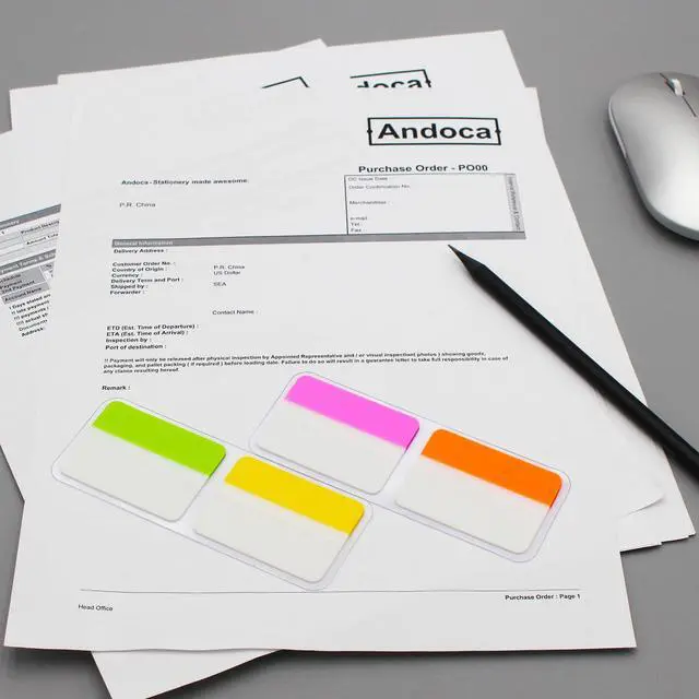 Alt view image 5 of 7 - Extra Thick Tabs Flags Assorted Bright, 2 x 1.5 Inch Sticky Tabs, Easy to Post, 24 Tabs/Color, 96 Pages Total