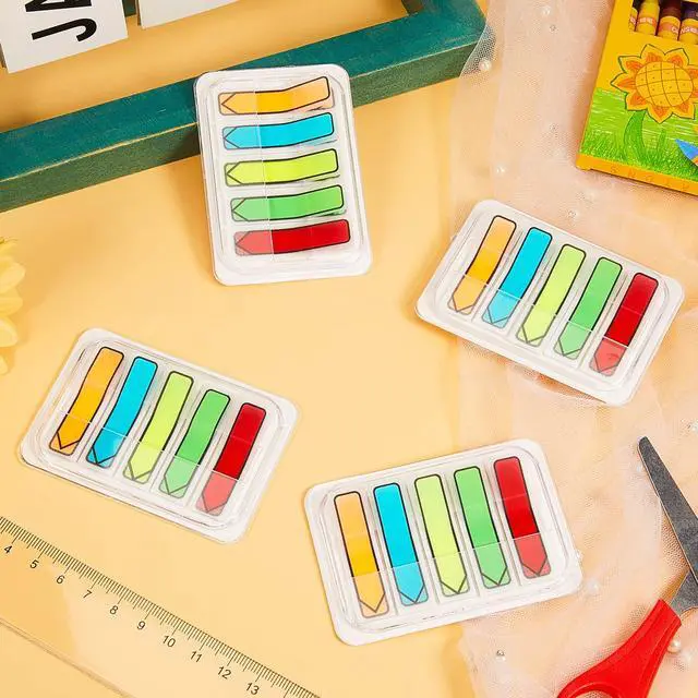 Alt view image 3 of 7 - Markers Colored Sticky Tabs Arrow Flags Tabs with Dispenser - 5 Colors Sign Here Index Tab Stickers for Notebooks, Books, Documents, Office Paper Organization