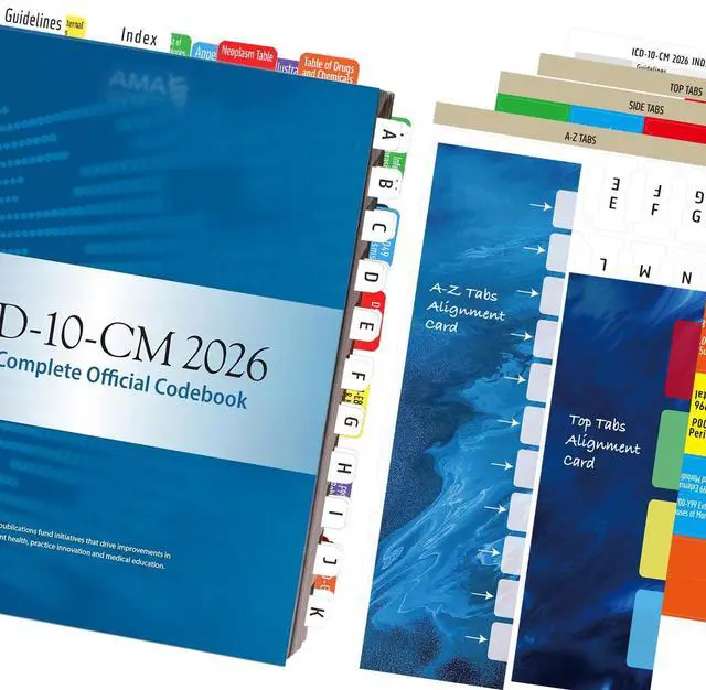 Main image of Tabs for ICD-10-CM 2026 The Complete Official Codebook - Navigate with Precision in Your Code Book