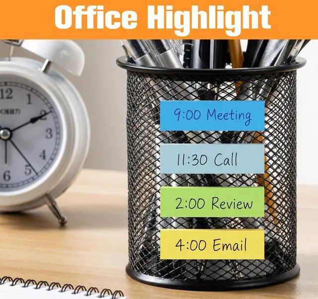 Alt view image 5 of 7 - 40 Pack Small Sticky Notes,100 Pads/Pack Sticky Tabs,4000 Sheets Index Tabs Repositionable,Mini Self-Stick Note Pads,8 Bright Colors Page Flags Mini Post for Office,School,Home,Meeting,Back to School