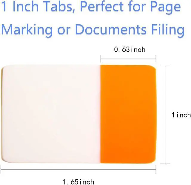 Alt view image 3 of 7 - Sticky Tabs 1 Inch, 720pcs Book Tabs, Colored Page Markers Self Adhesive, Repositionable Note Tabs for Documents, Books, Paper, Notebooks, Filing and Folders