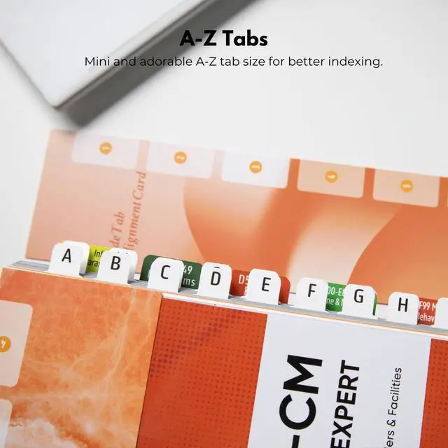 Alt view image 4 of 6 - Index Tabs for ICD-10-CM 2026 Expert Codebook - Easy Navigation for Medical Coding Books