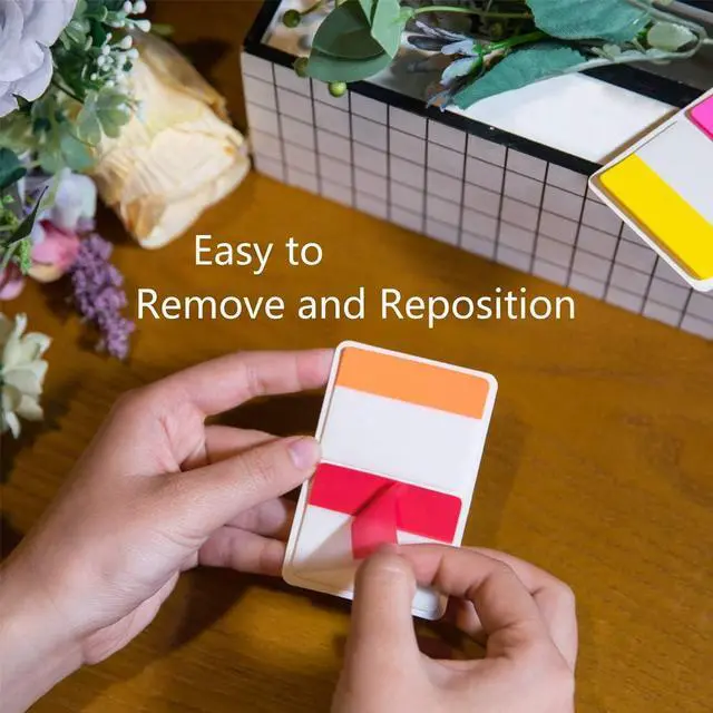 Alt view image 4 of 7 - Sticky Tabs 1 Inch, 720pcs Book Tabs, Colored Page Markers Self Adhesive, Repositionable Note Tabs for Documents, Books, Paper, Notebooks, Filing and Folders