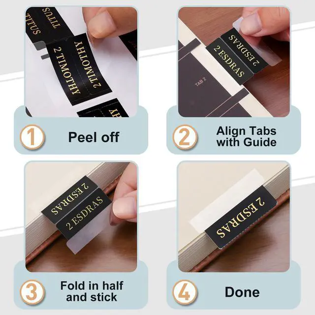 Alt view image 7 of 7 - Bible Tabs, for Women & Men, 66 Tabs for Old & New Testament